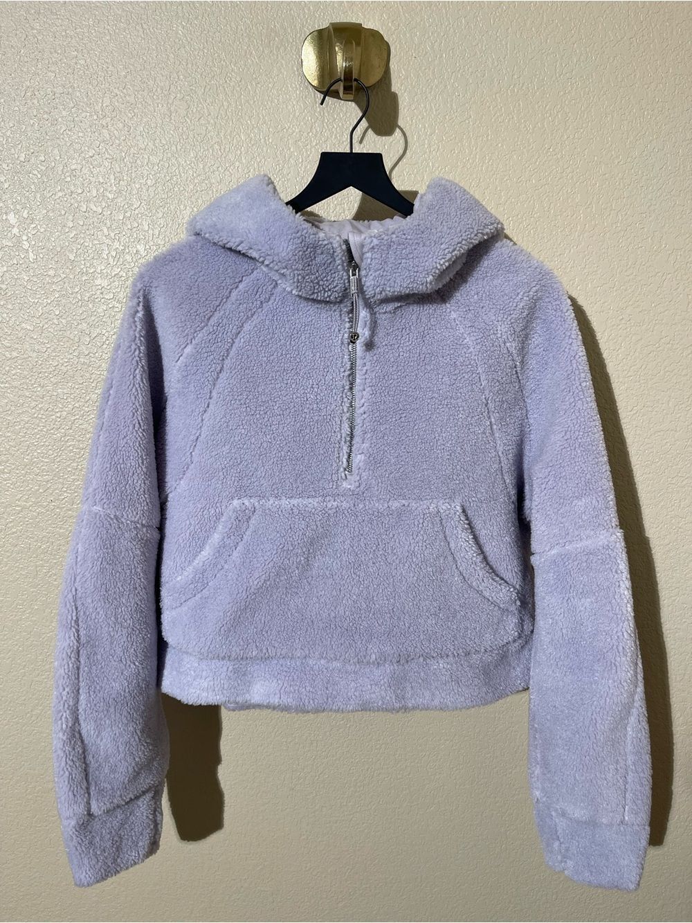 NWOT Lululemon Plush Lavender Half-Zip Sherpa Pullover